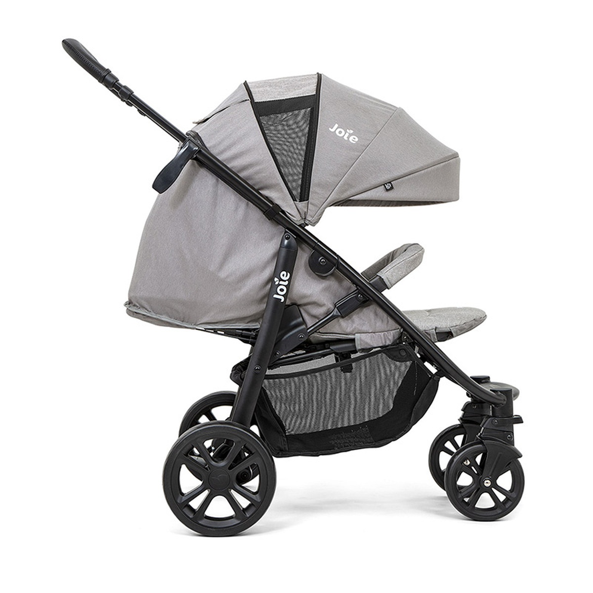 Xe đẩy cho bé Joie Litetrax 4 Gray Flannel màu xám - góc nghiêng
