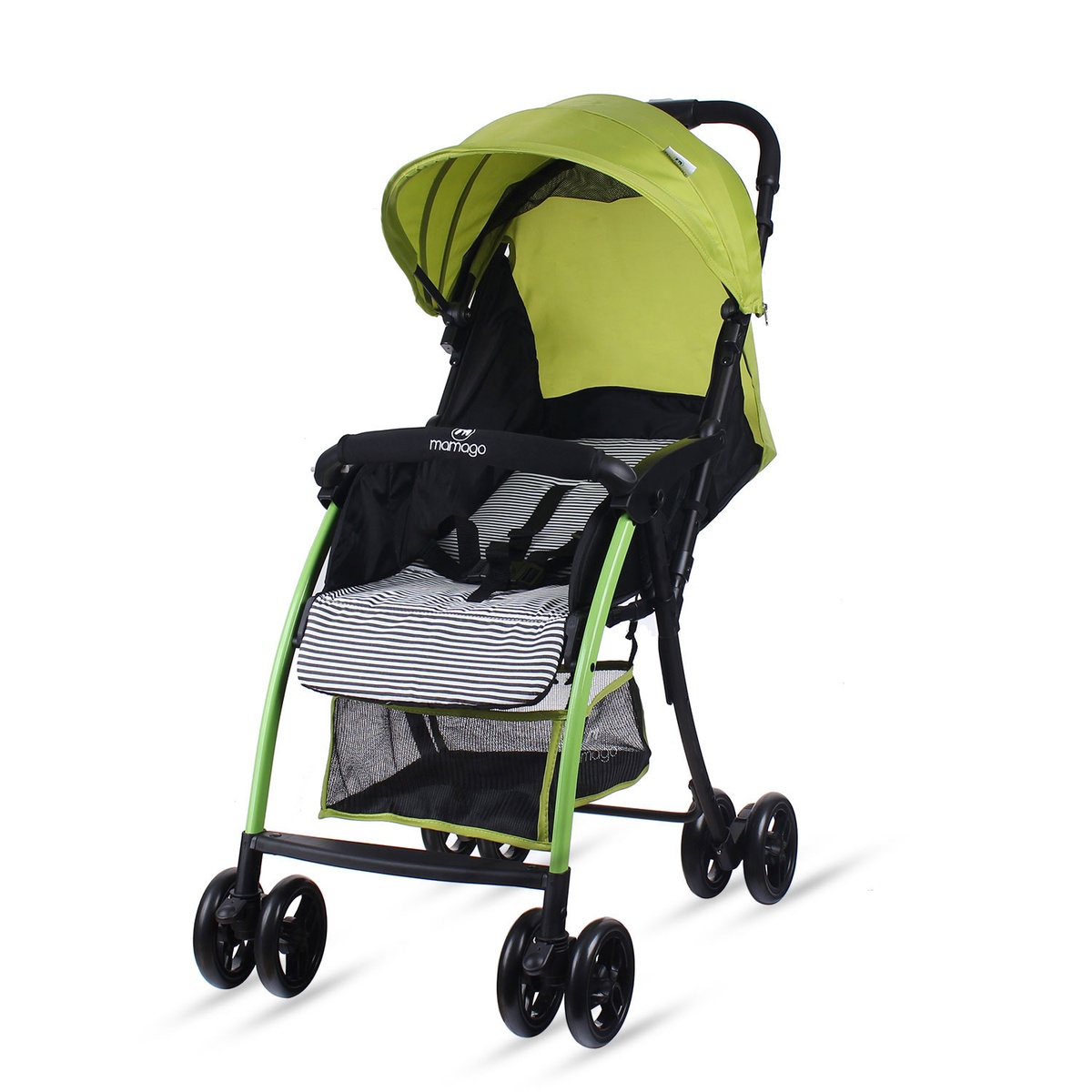 Xe đẩy cho bé Mamago Compact 316 (Xanh nõn chuối) - mặt sau