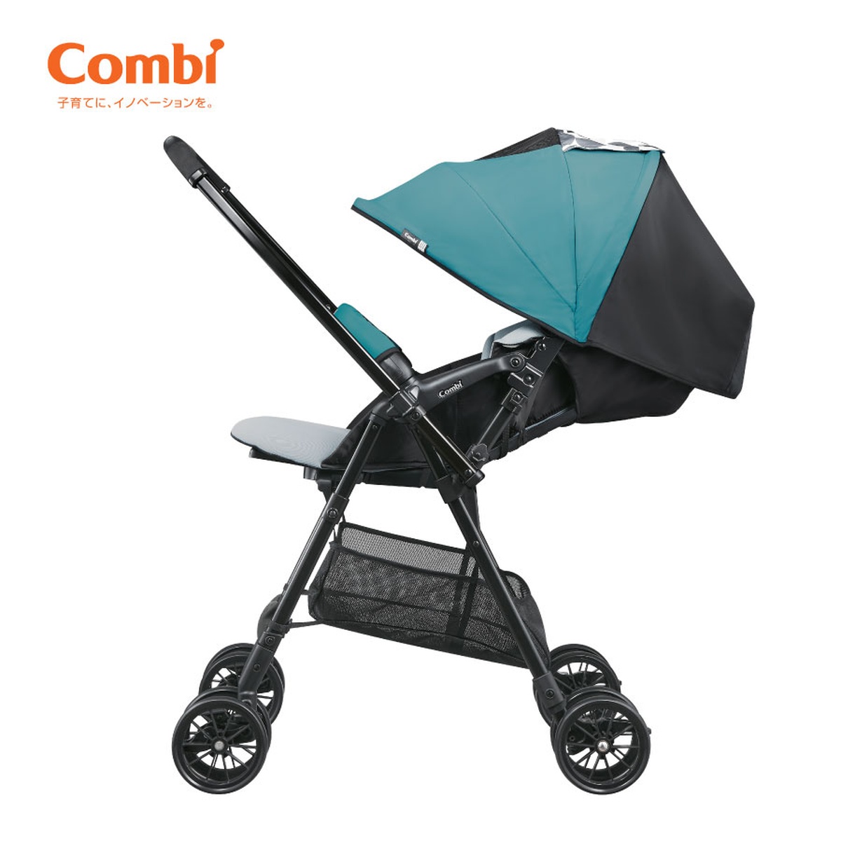 Xe đẩy Combi NEYO chống gù (Màu Đỏ) - mặt sau