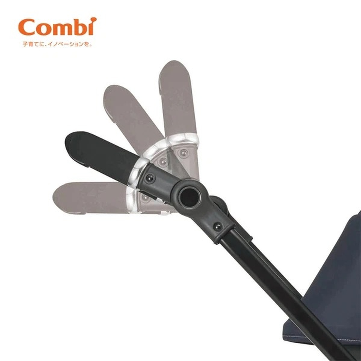 Xe đẩy Combi Sugocal Compact 4 (Xanh navy) - mặt phải