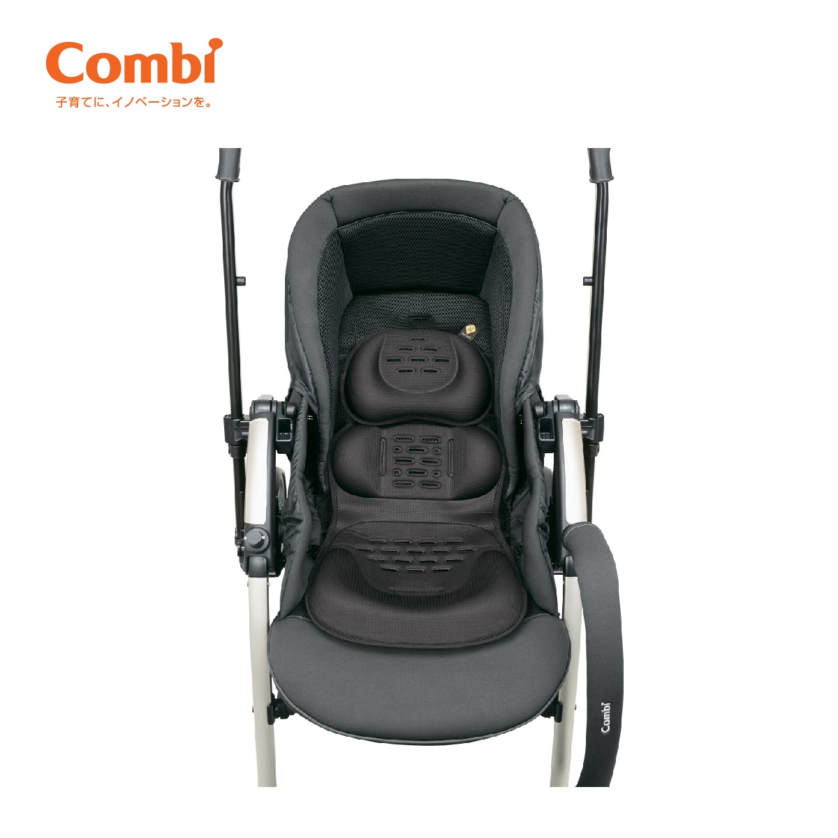 Xe đẩy Combi Umbretta Premium 4 bánh quay tự động (Màu Ghi) - hình 6