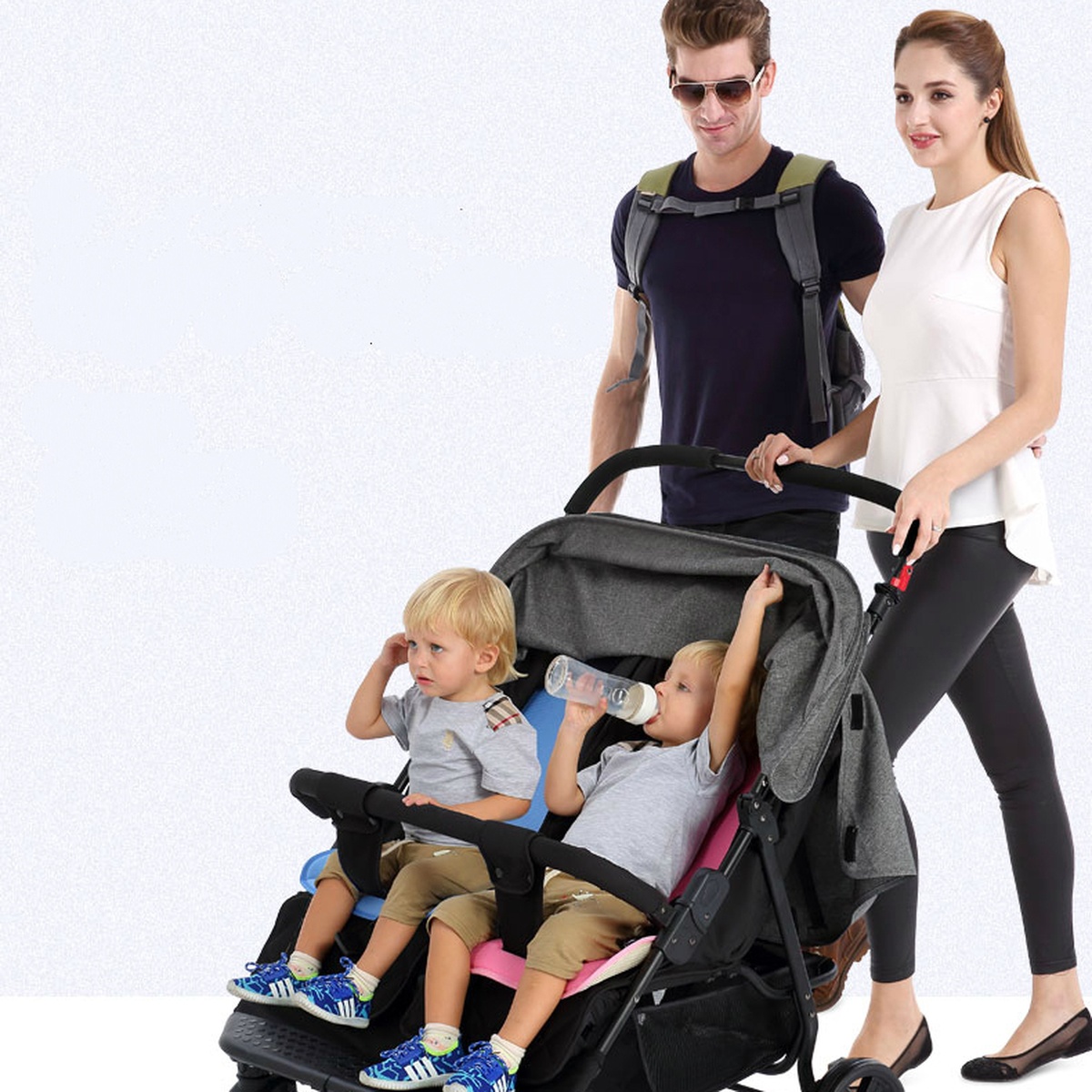 Xe đẩy đôi seebaby T22 - hình 10