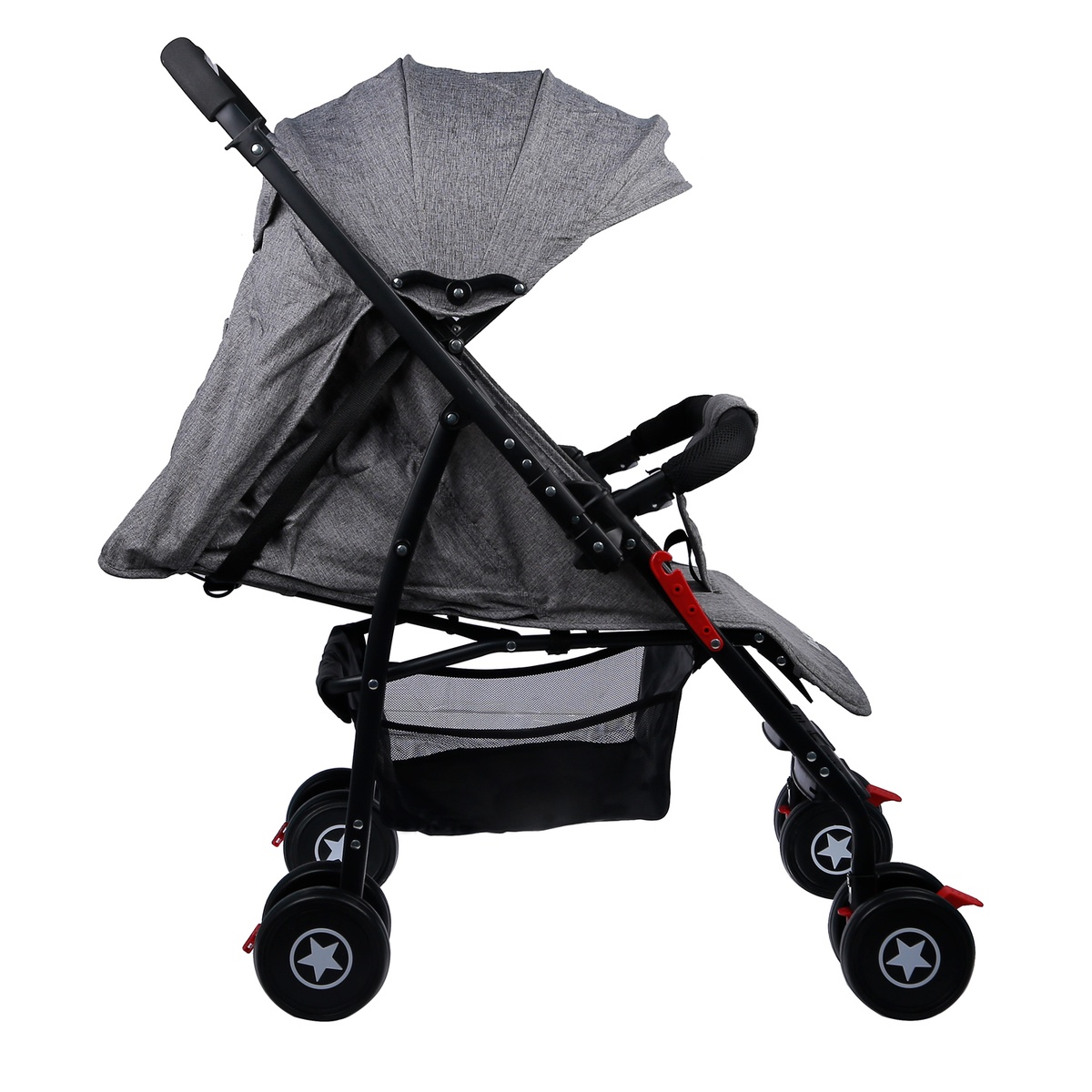 Xe đẩy hai chiều Mitsukumi F1 - mặt trái