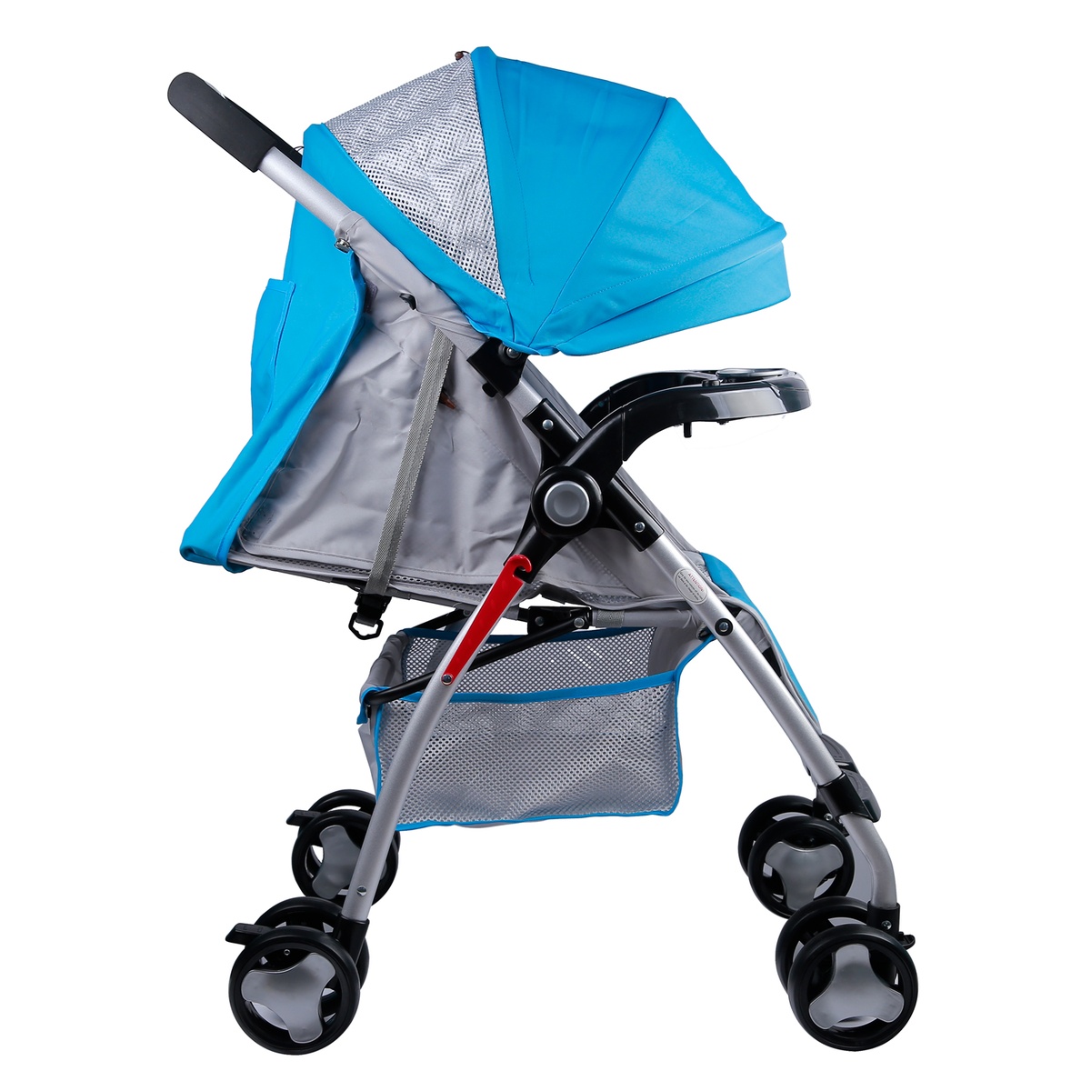 Xe đẩy KidsPlaza Friendly C06 Summer (Xanh)  - mặt trái
