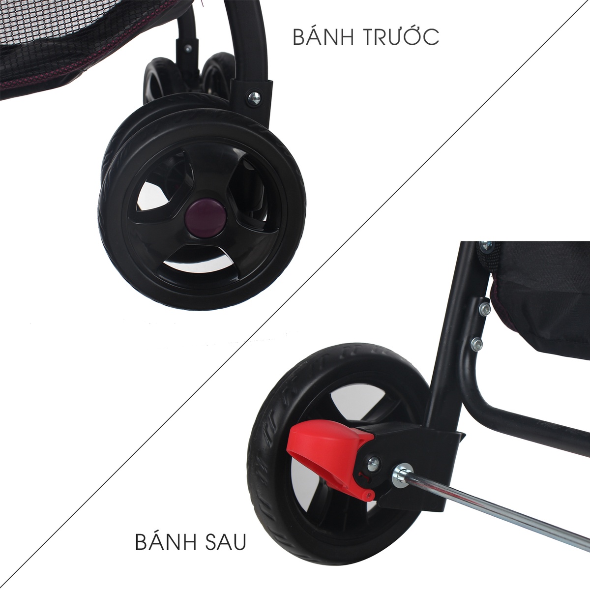Xe đẩy Mamago Friendly C05 màu tím - hình 12