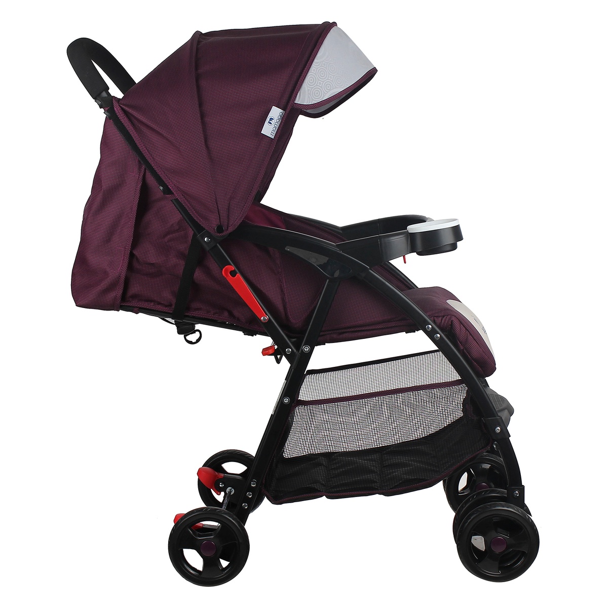 Xe đẩy Mamago Friendly C05 màu tím - mặt sau