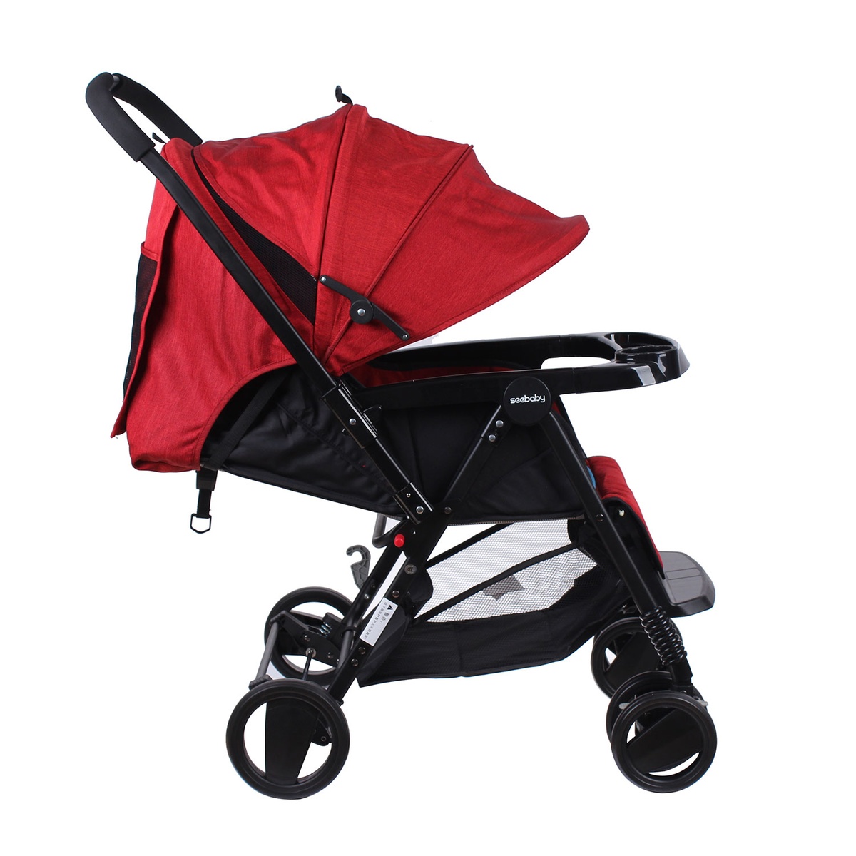 Xe đẩy Seebaby T11A màu đỏ - hình 6