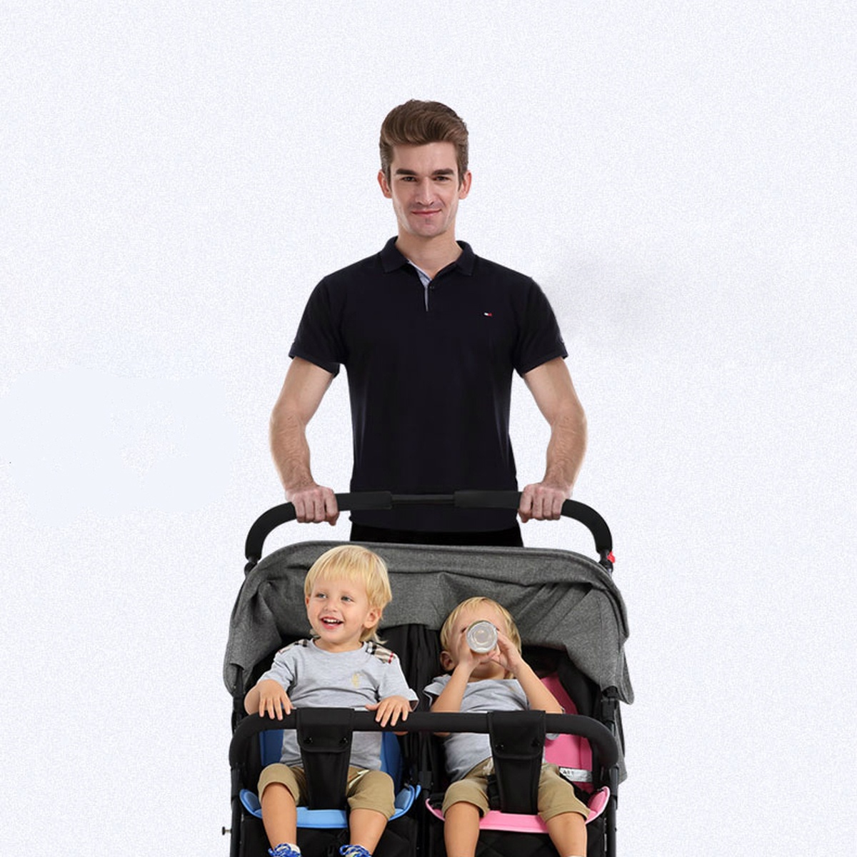 Xe đẩy đôi seebaby T22 - hình 9