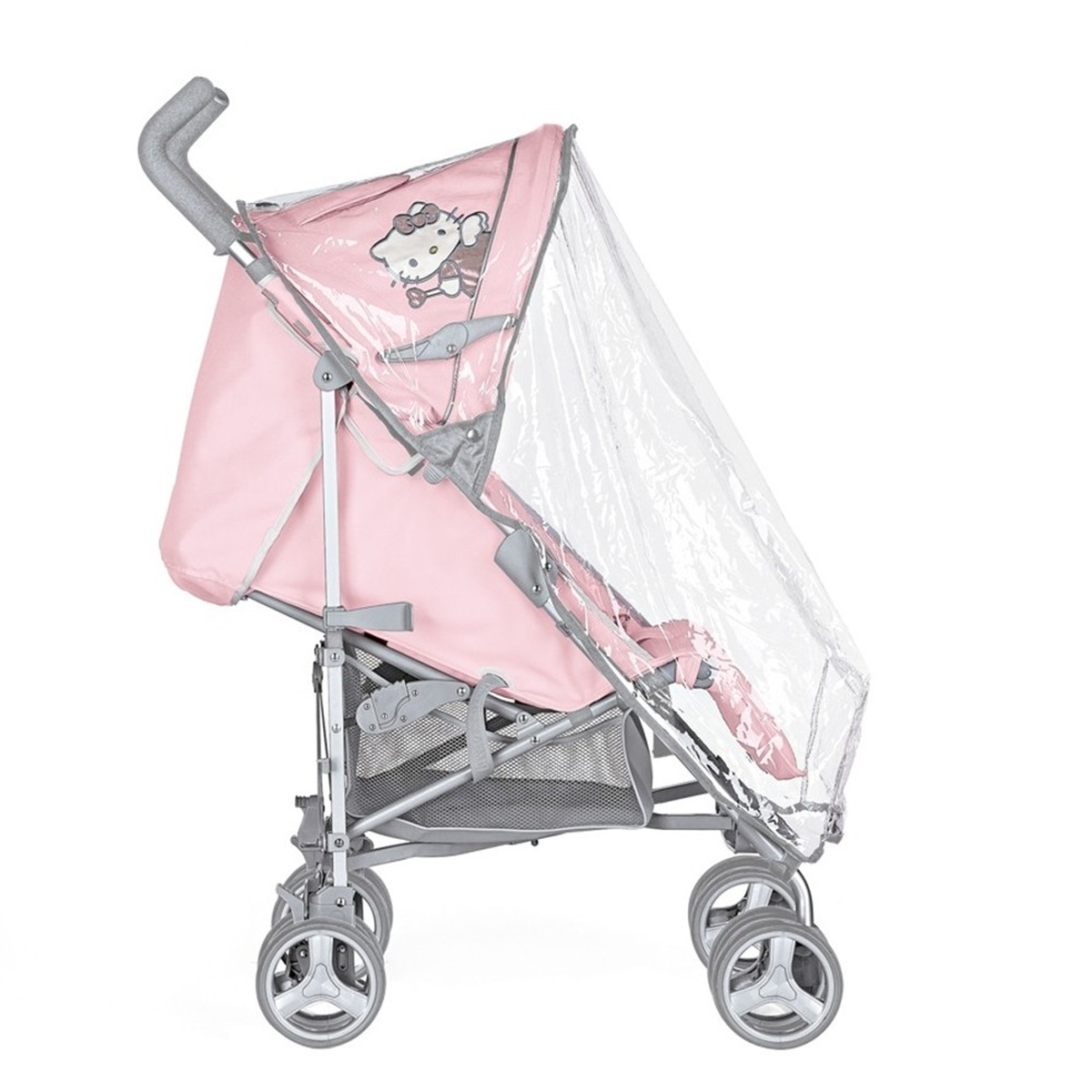 Xe đẩy Brevi B' Super Hello Kitty BRE758-22HK - góc nghiêng