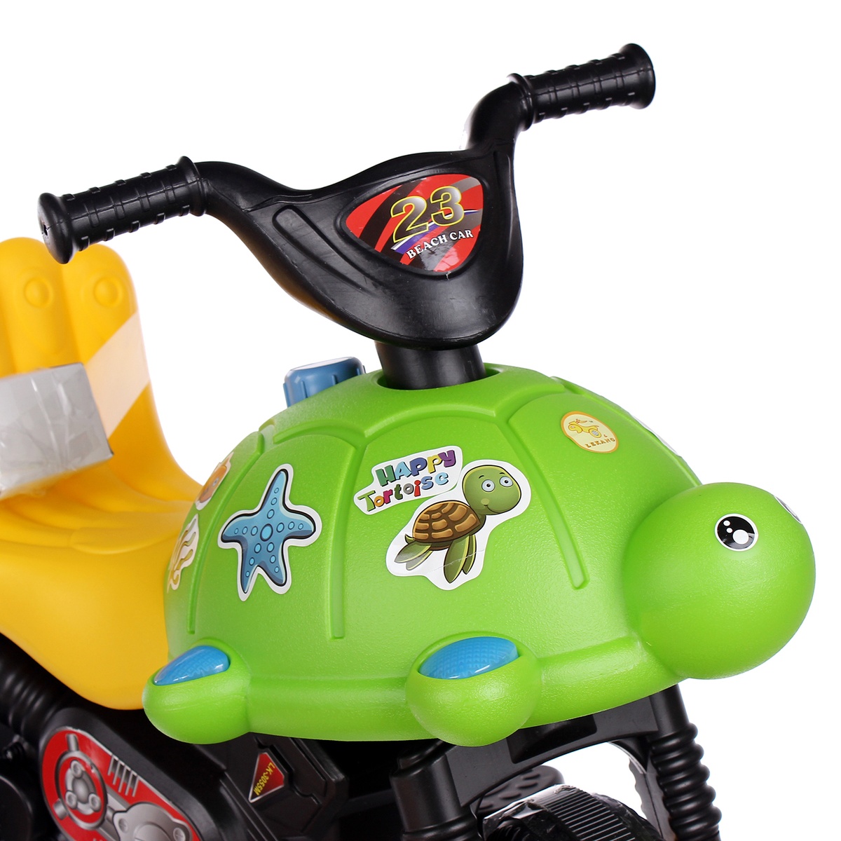 Đồ chơi xe máy điện trẻ em hình chú rùa KL3055 - mặt sau