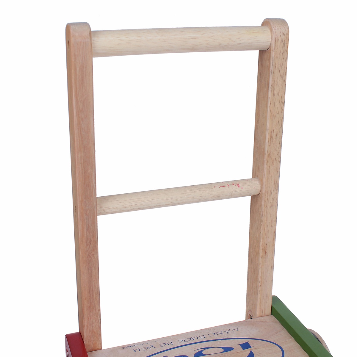 Xe tập đi gỗ IQ Toys hình con ngựa đáng yêu cho bé  - mặt sau