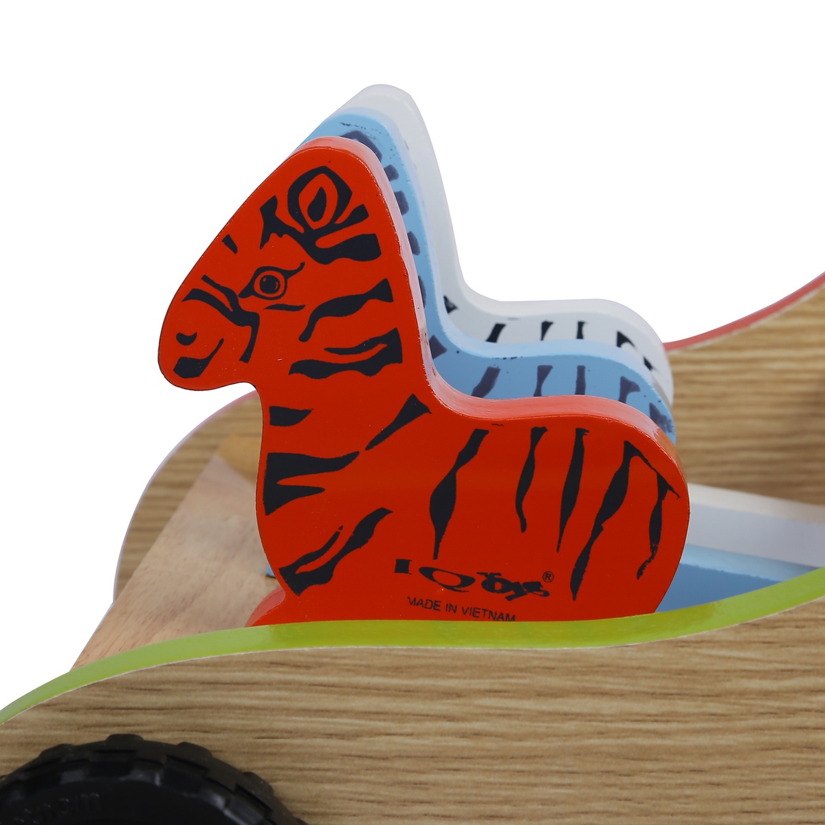 Xe tập đi gỗ IQ Toys hình con ngựa đáng yêu cho bé  - góc nghiêng