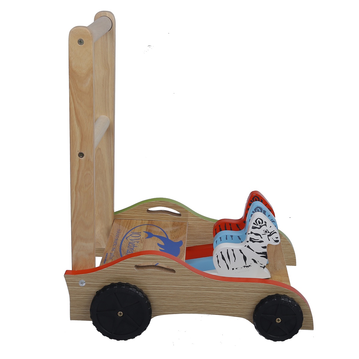 Xe tập đi gỗ IQ Toys hình con ngựa đáng yêu cho bé  - mặt phải