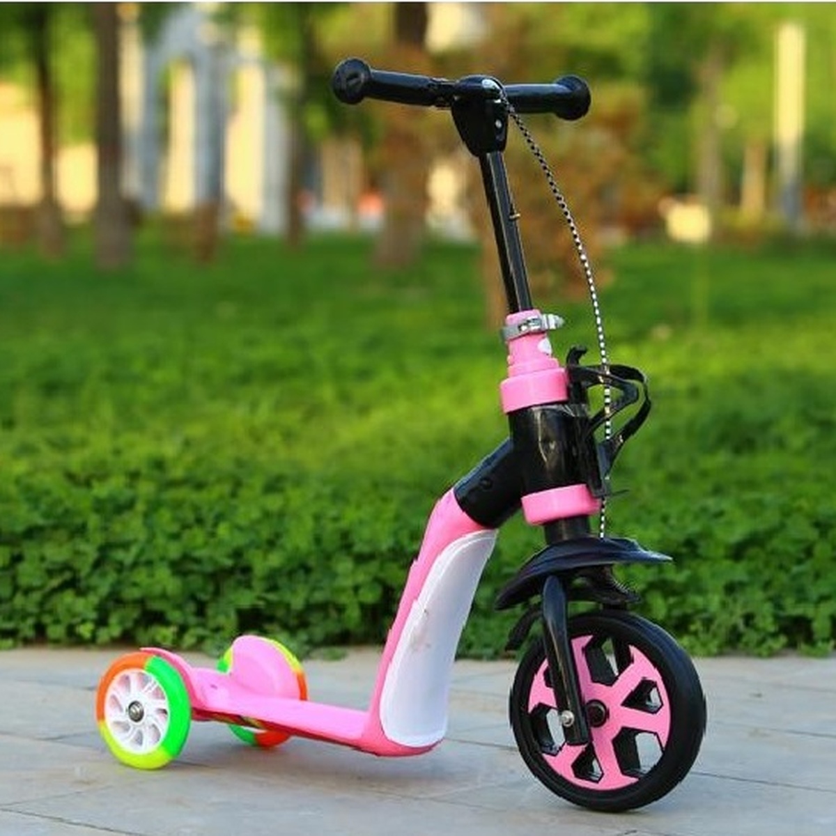 Xe trượt và xe chòi chân 2 in 1 Scooter BI218A - góc nghiêng