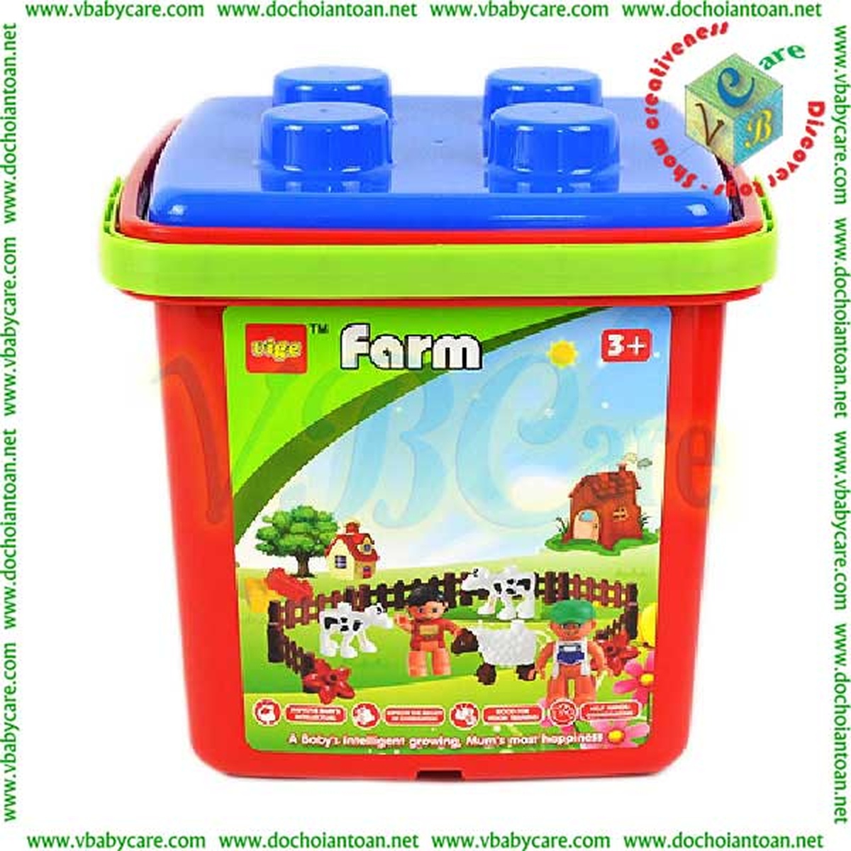 Đồ chơi Lego xếp khối VBCare VBC-2105 - mặt trái