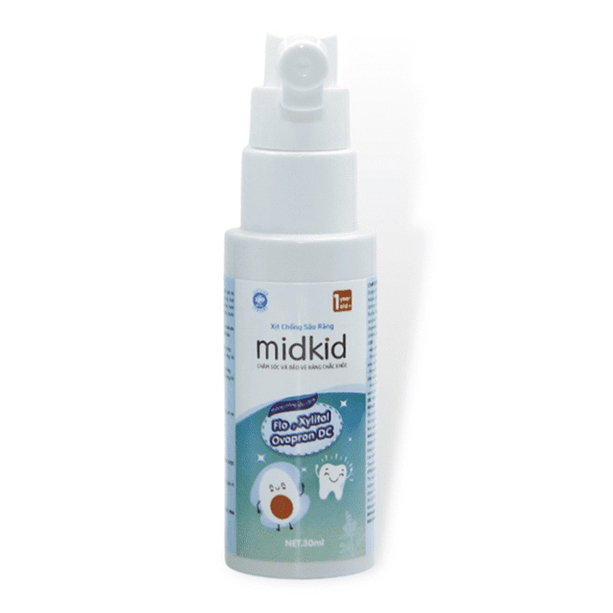 Xịt chống sâu răng Midkid 30ml - mặt phải