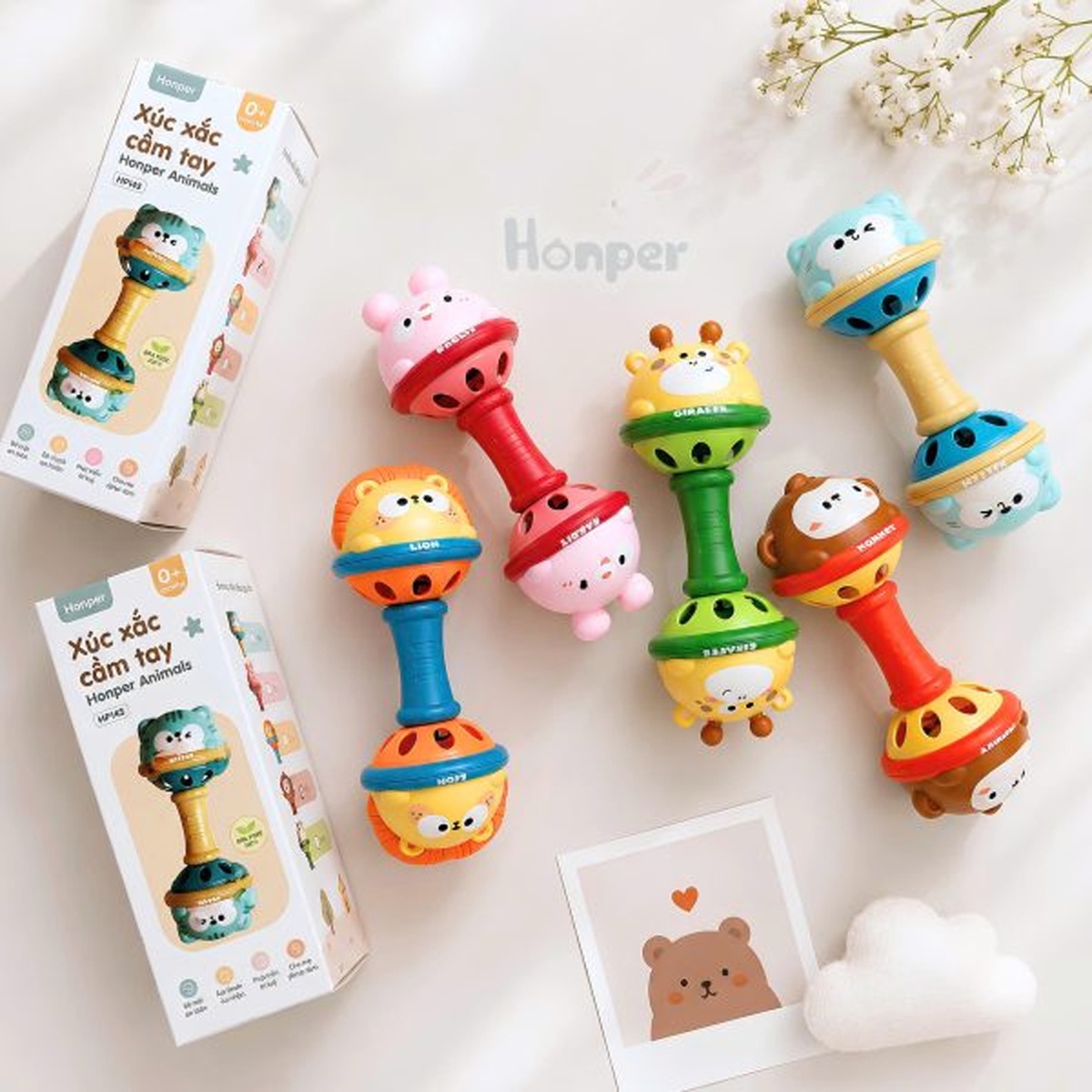 Xúc xắc cầm tay Honper HP145 (Mẫu ngẫu nhiên) - mặt trái