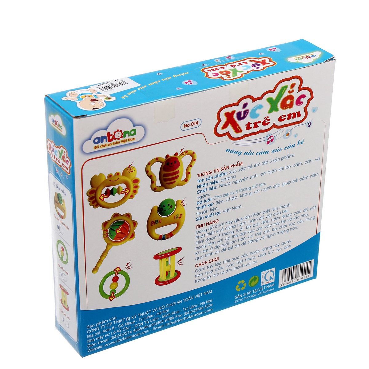 Xúc xắc hộp 3pcs No.014 - mặt phải