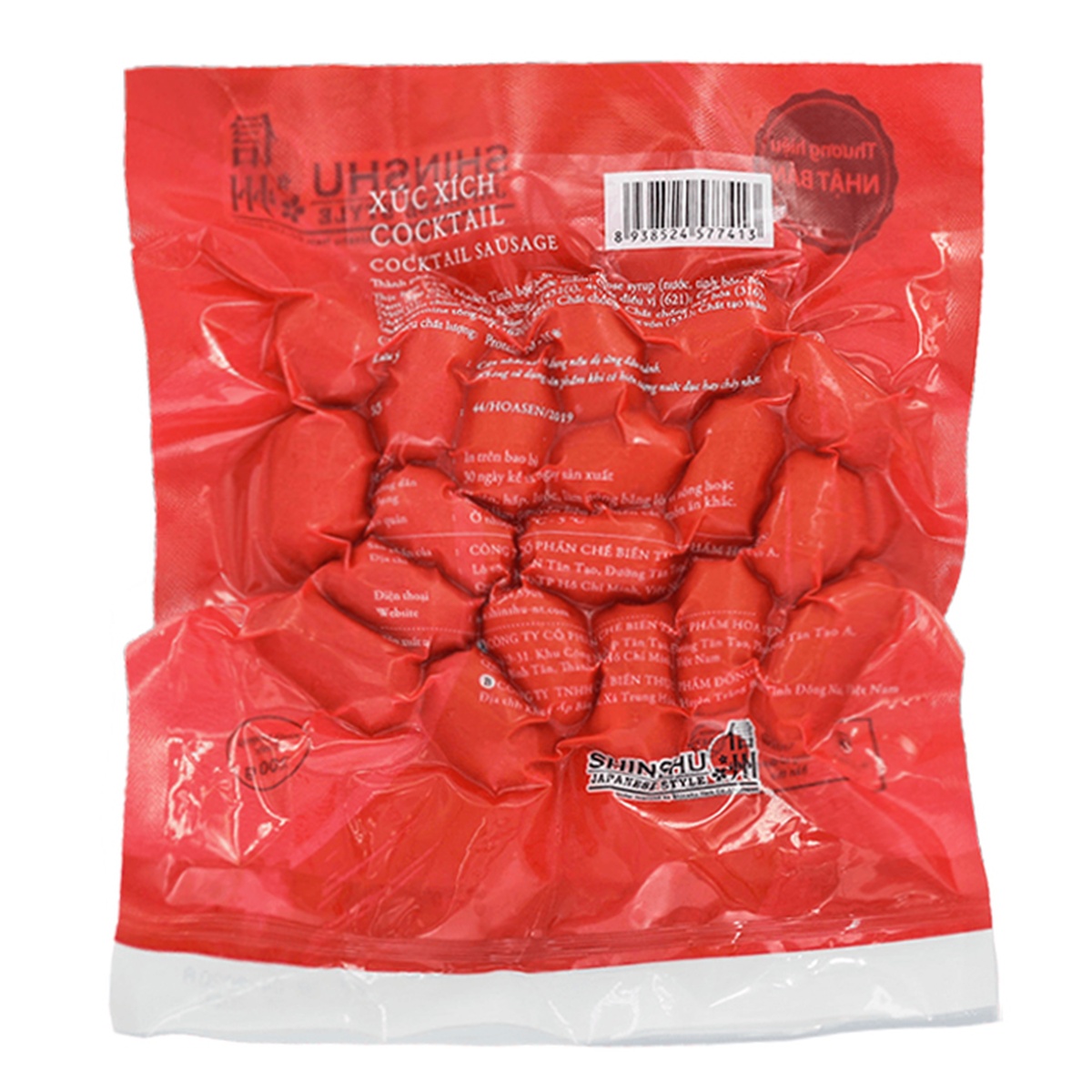 Xúc xích Cocktail Shinshu 200g HSV21 - mặt trái