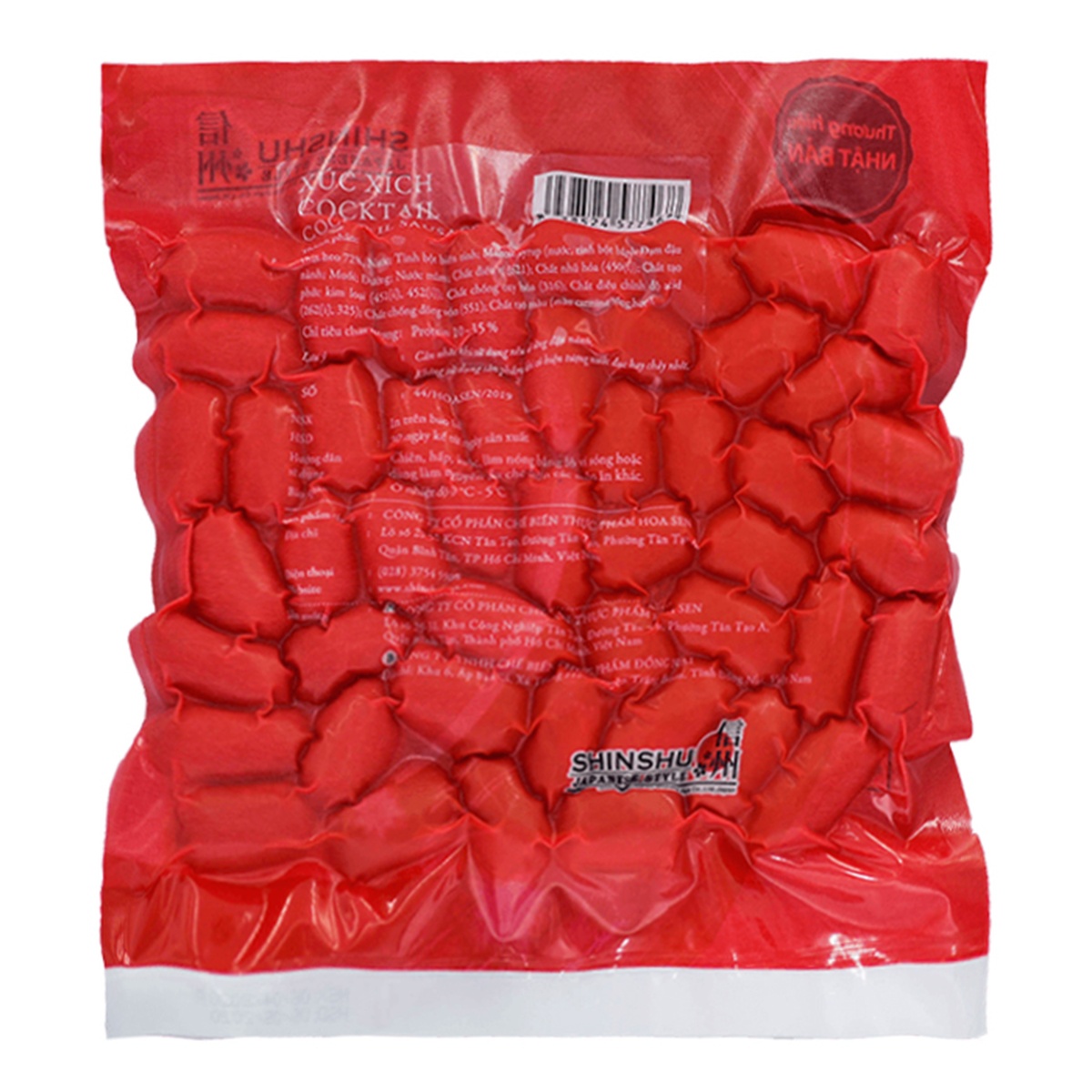 Xúc xích Cocktail Shinshu 500g HSV21 - mặt trái
