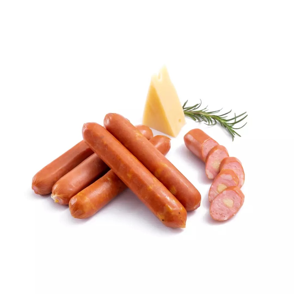Xúc xích heo phô mai xông khói LifeFood 200g LF21 - mặt trái