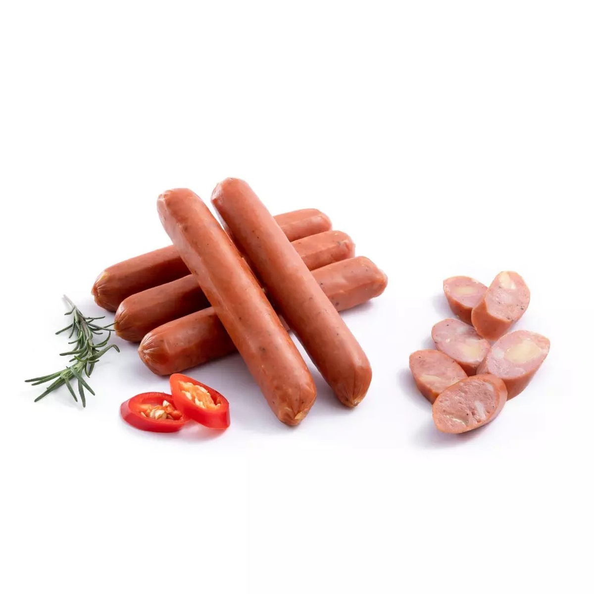 Xúc xích heo phô mai xông khói LifeFood 200g LF21 - mặt phải