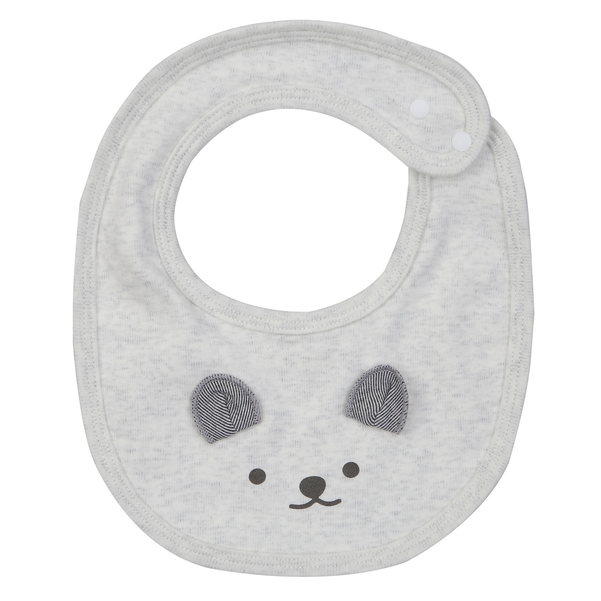 Yếm vuông KidsPlaza ND24D (Ghi) - mặt trước