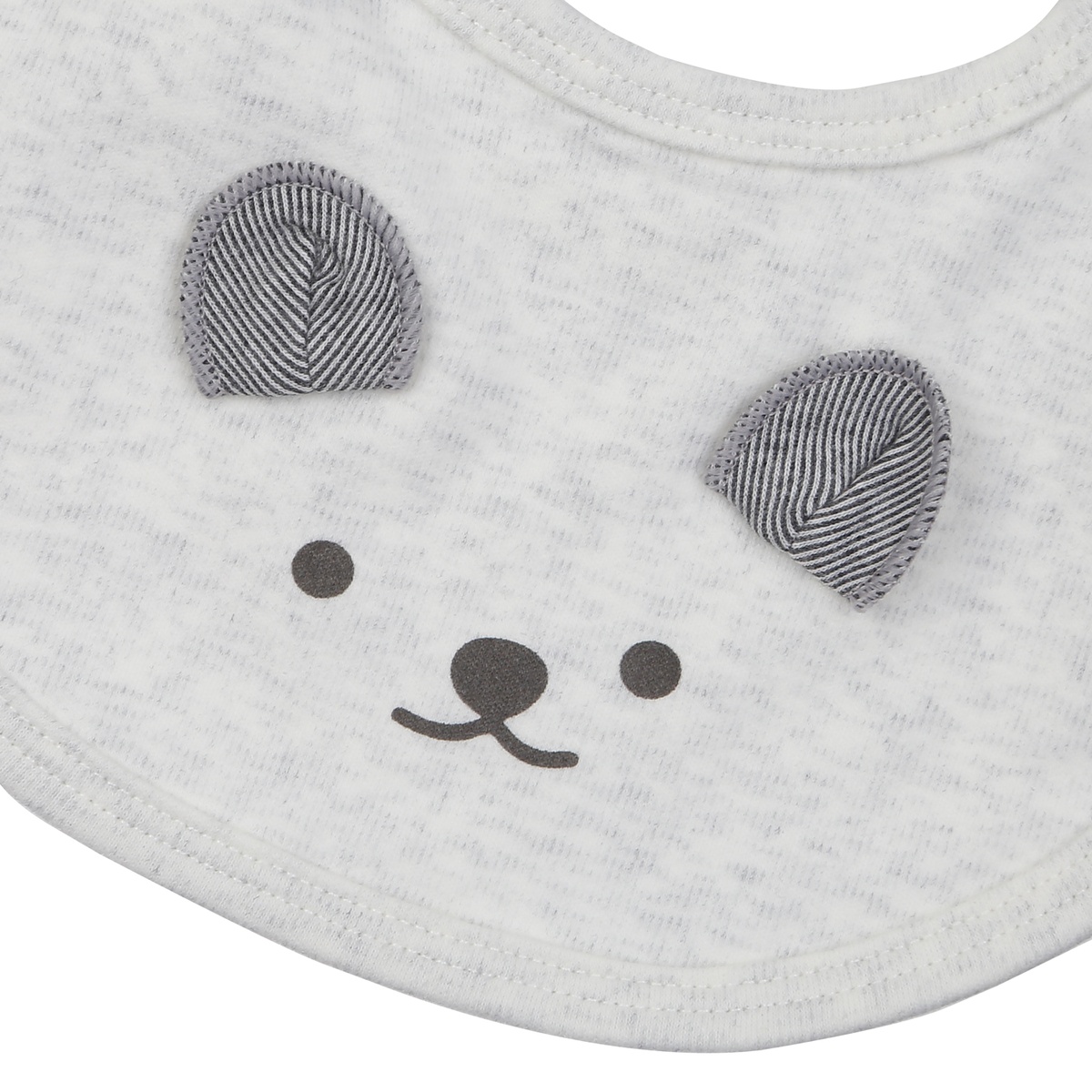 Yếm vuông KidsPlaza ND24D (Ghi) - mặt trái