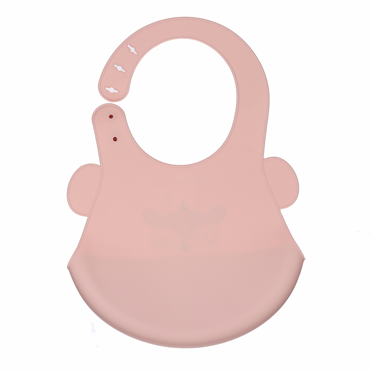 Yếm ăn silicone cho bé KidsPlaza 6903 (Hồng) - góc nghiêng