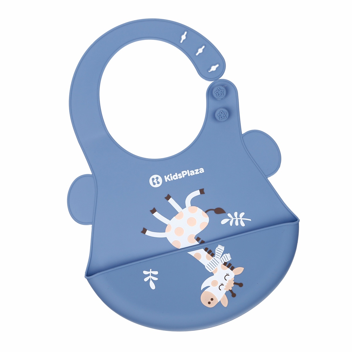 Yếm ăn silicone cho bé KidsPlaza 6903 (Xanh) - mặt trái