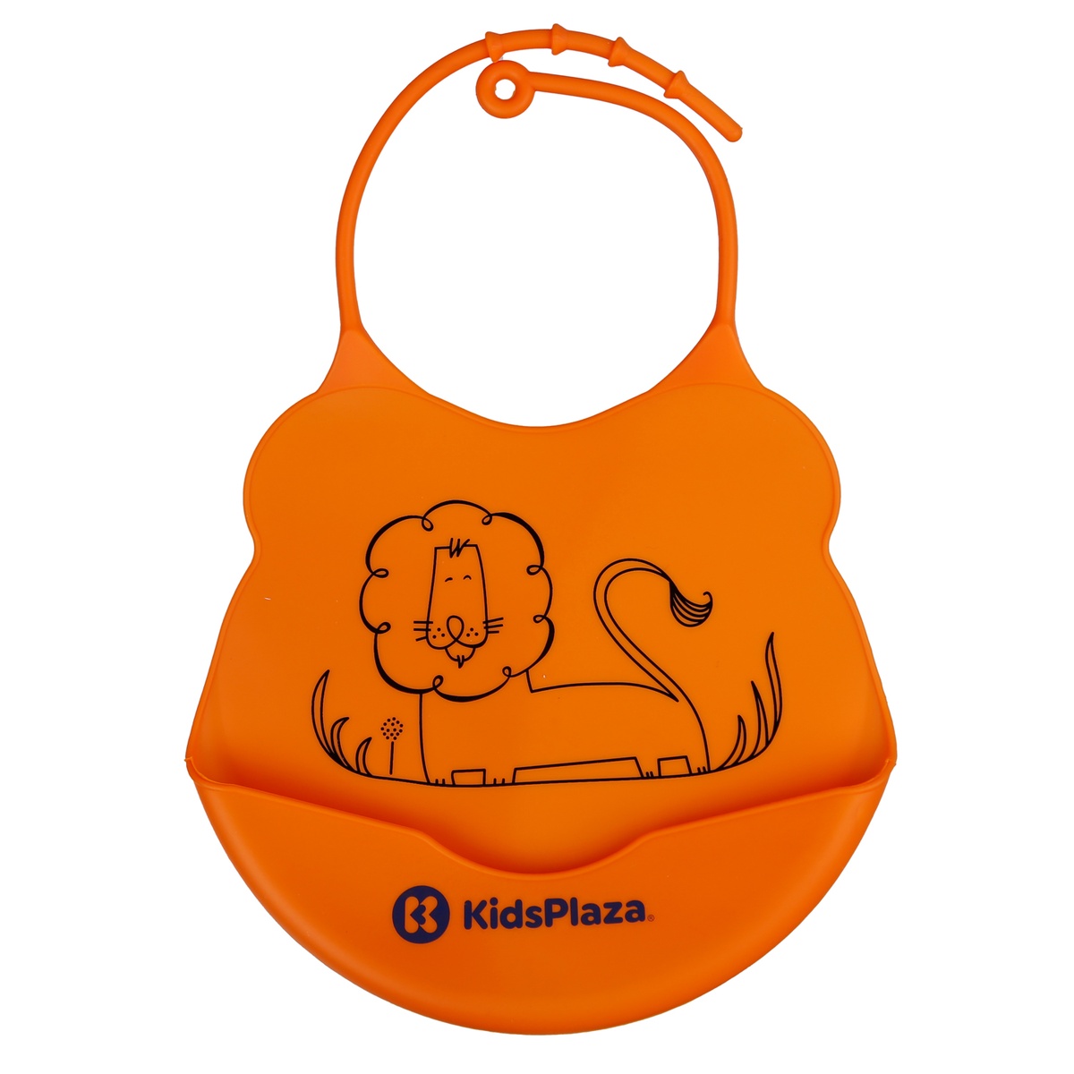 Yếm ăn silicone KidsPlaza BIB006 (Cam)
