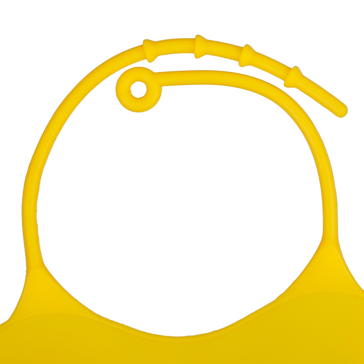 Yếm ăn silicone KidsPlaza BIB006 (Vàng) - mặt trái