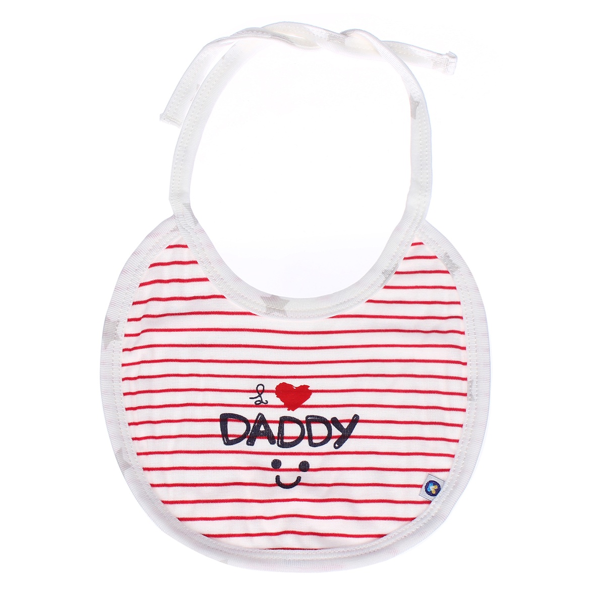 Yếm sơ sinh Otis kẻ ngang KidsPlaza ND21H (Trắng)