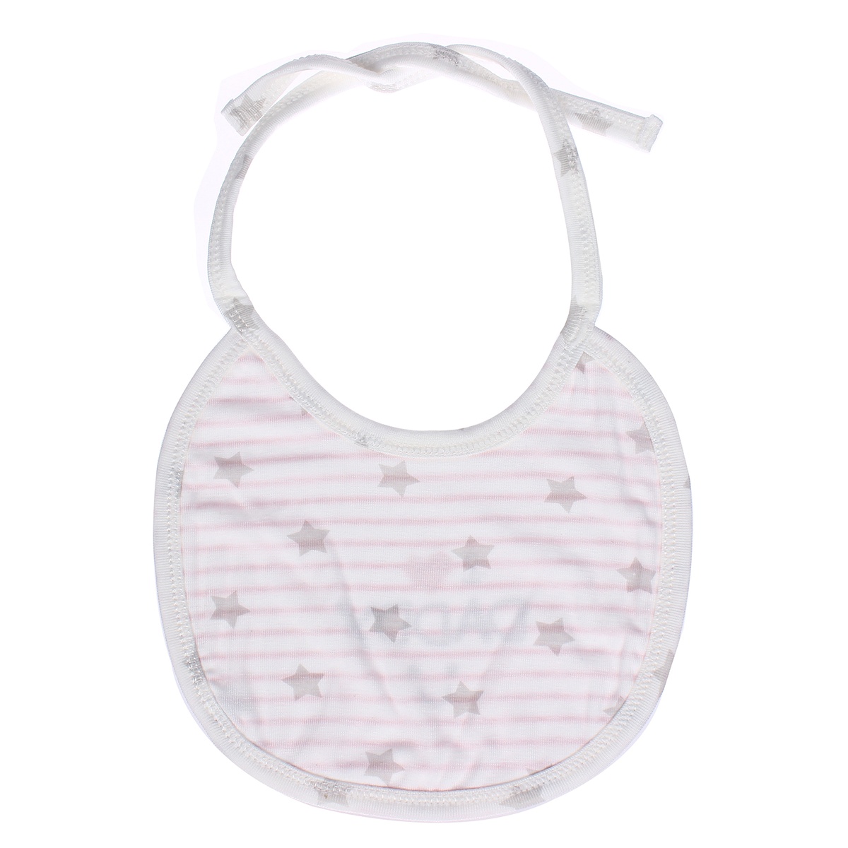 Yếm sơ sinh Otis kẻ ngang KidsPlaza ND21H (Trắng) - mặt sau