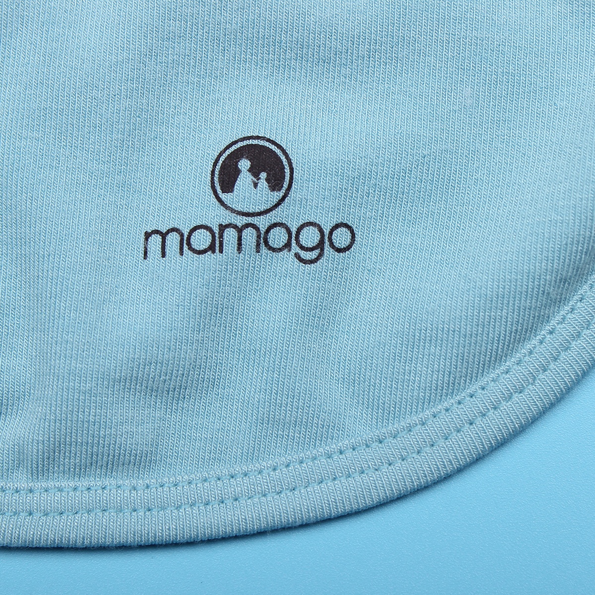Yếm sơ sinh buộc dây Otis Mamago (Xanh) - mặt phải