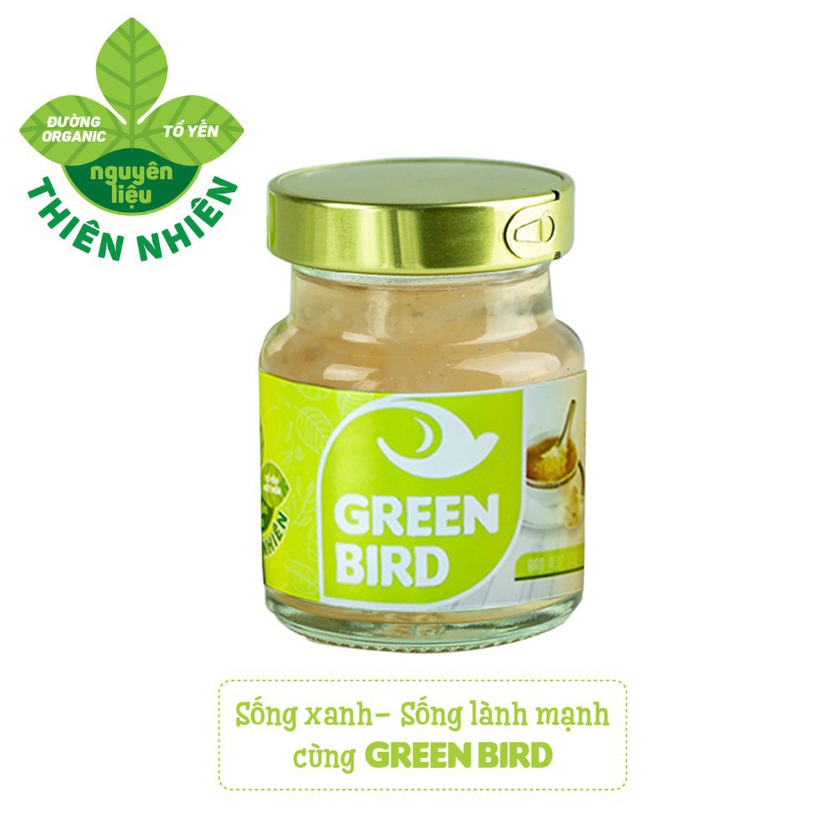 Yến sào chưng đường phèn Green Bird 4*72g - mặt sau