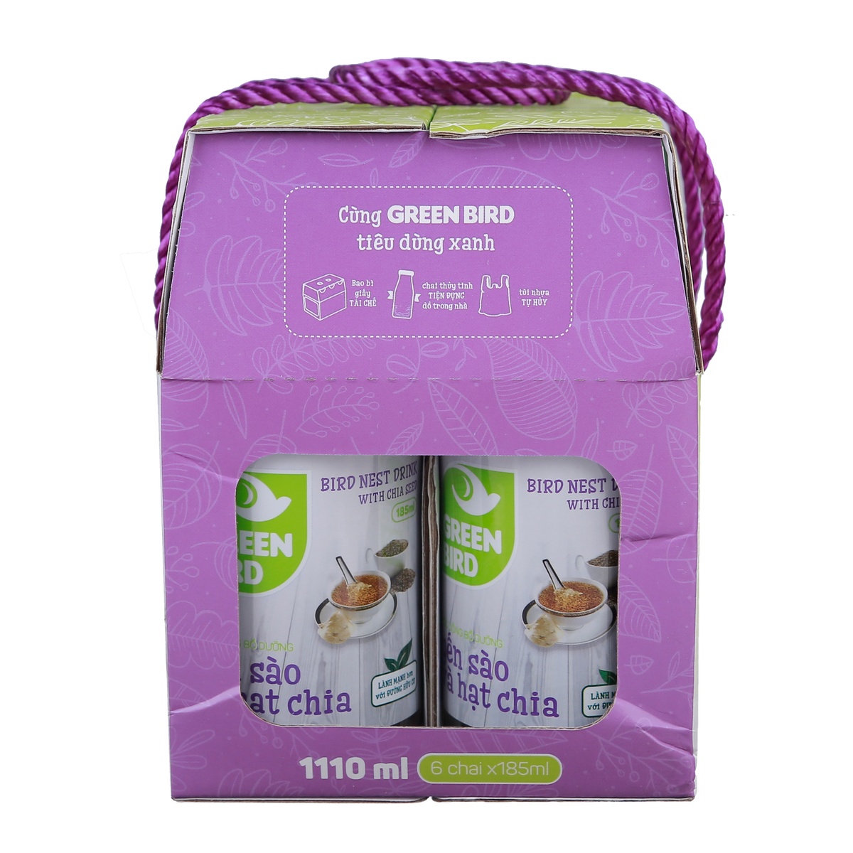 Yến sào hạt chia Green Bird (6x185ml) - hình 6