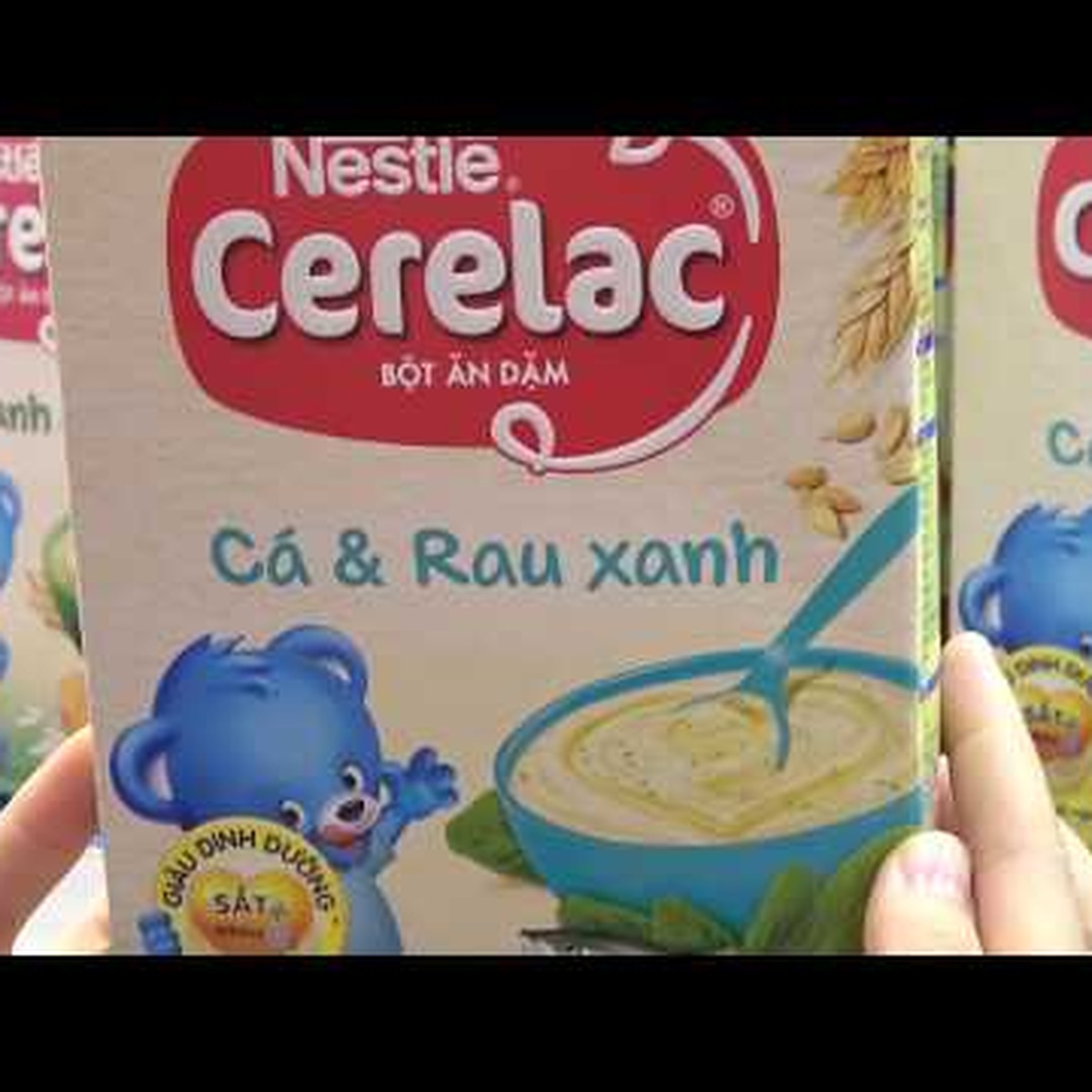 Bột ăn dặm Nestle cá và rau xanh cho bé 8M+ 200g - video