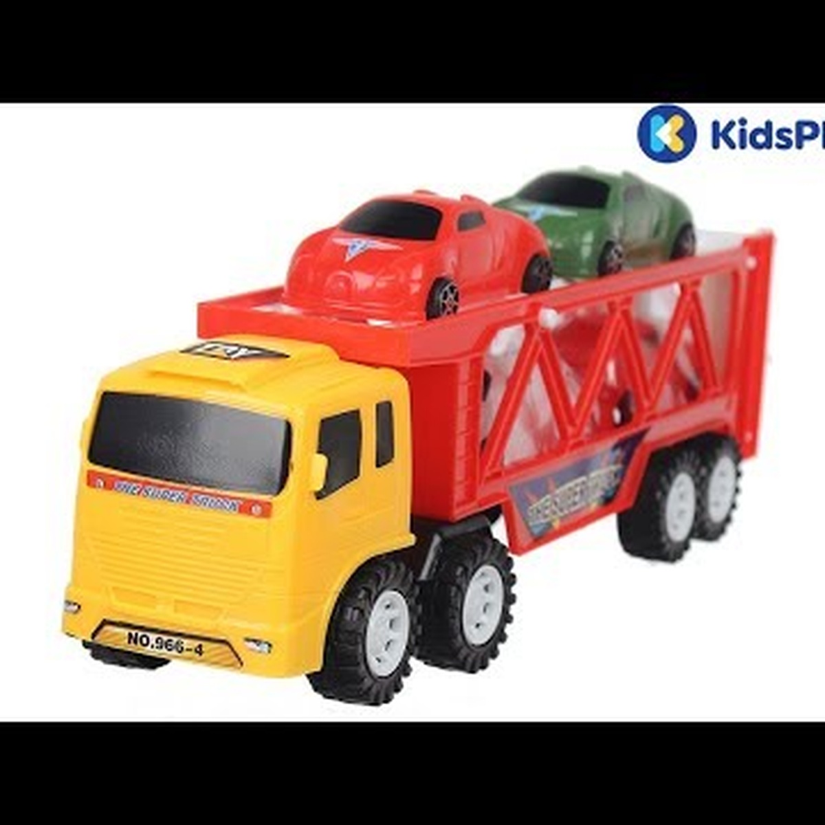 Đồ chơi mô hình xe tải chở ô tô CY.966-4 - video