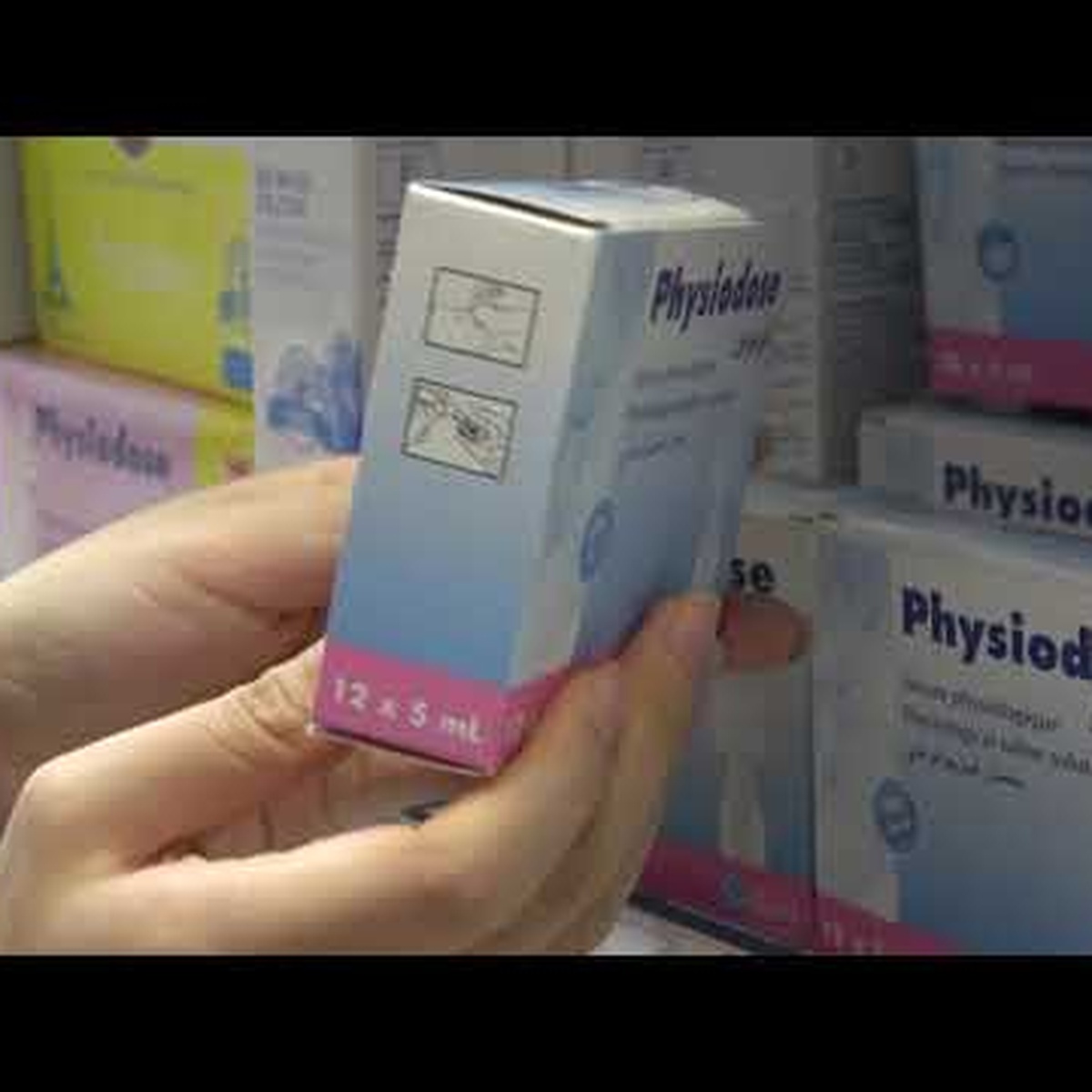 Nước muối sinh lý Physiodose 12x5ml - video