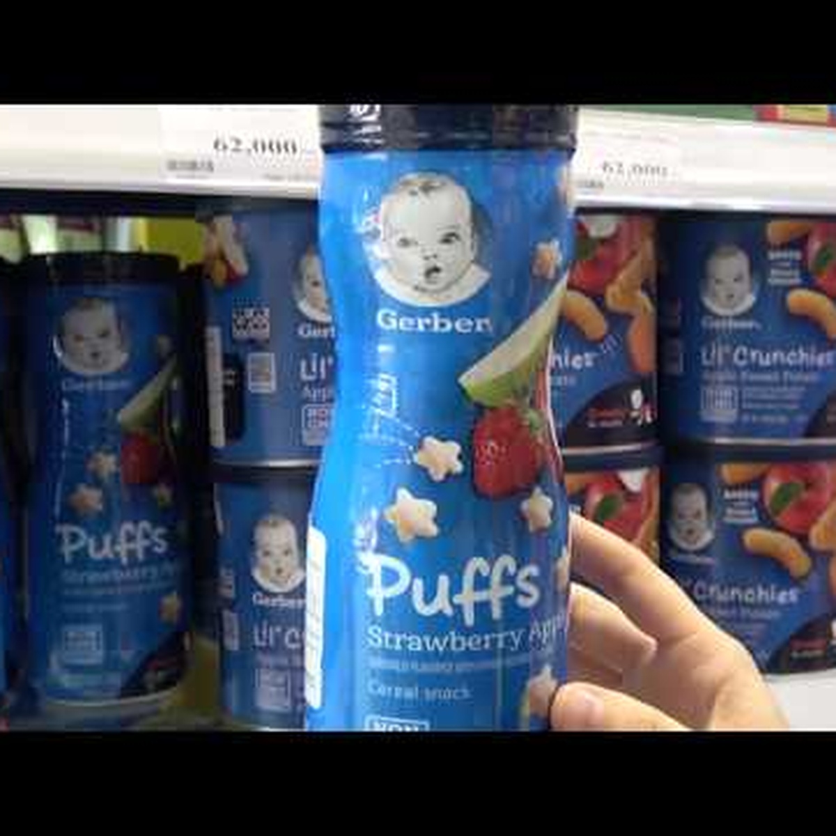 Bánh ăn dặm Gerber hình sao 42g - video