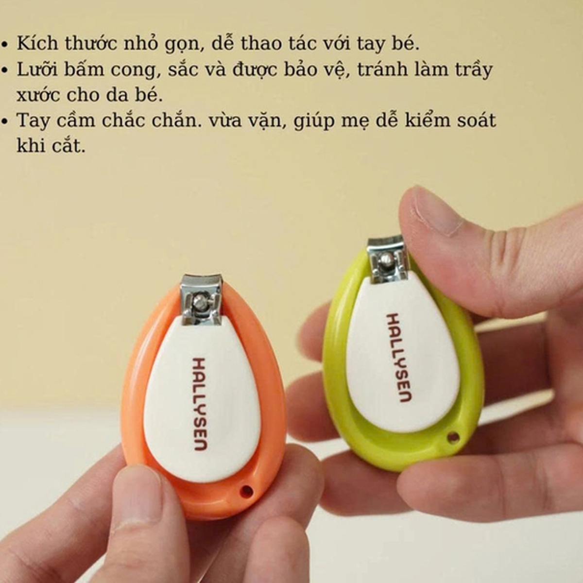 Bấm móng tay cho bé Hallysen (Màu ngẫu nhiên) - góc nghiêng