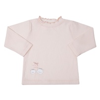 Áo cổ 3 phân KidsPlaza kẻ tăm ND25T (Hồng)