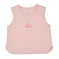 Áo gile bông bé gái KidsPlaza cúc sườn HN23D (Hồng)