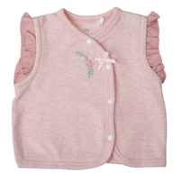 Áo gile cài lệch bé gái KidsPlaza tay bèo ND25D (Hồng) 