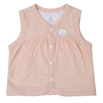 Áo Gile KidsPlaza kẻ tăm in gấu ND25D (Hồng)