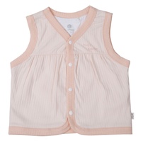 Áo Gile KidsPlaza kẻ tăm ND25D (Hồng cam)