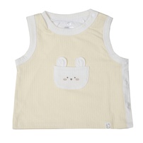 Áo Gile KidsPlaza kẻ tăm ND25D (Vàng) 