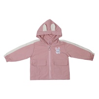 Áo gió bé gái Mamago thỏ 25K-WJ07 (Hồng)