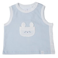Áo Gile KidsPlaza kẻ tăm ND25D (Xanh)